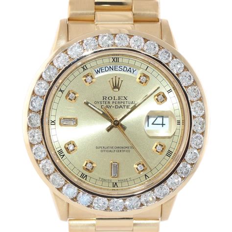 rolex presidential with diamond bezel